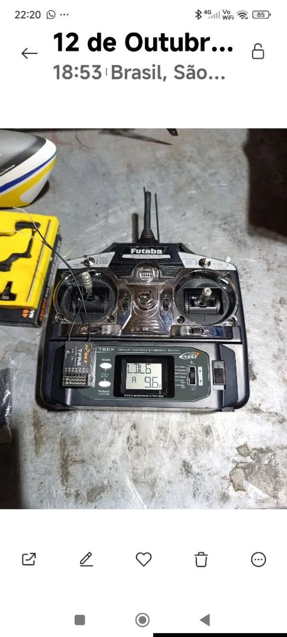 Rádio t6ex futaba ,com problema  