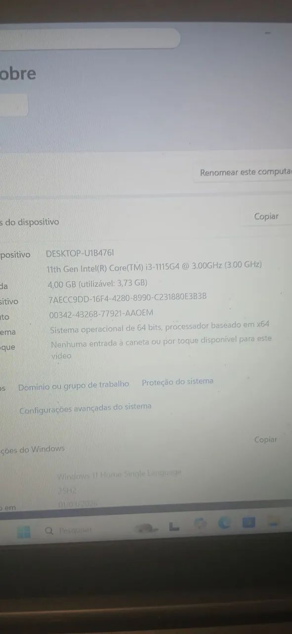 Notebook Samsung 