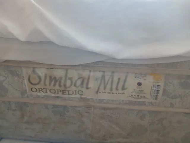 Cama box de casal + colchão - Doação - Foto 2