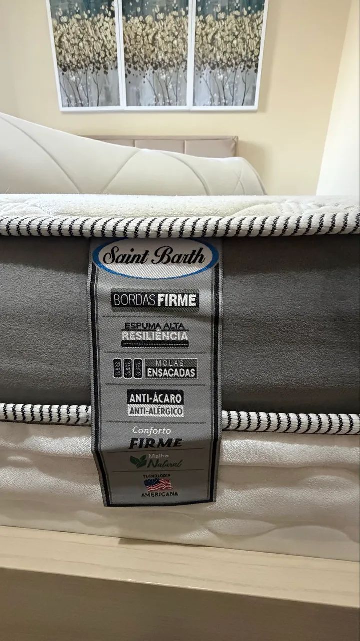 Cama casal+colchao+pilowtop+cabeceira  - Foto 3