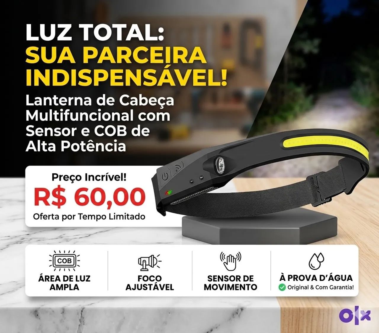 Lanterna De Cabeça 