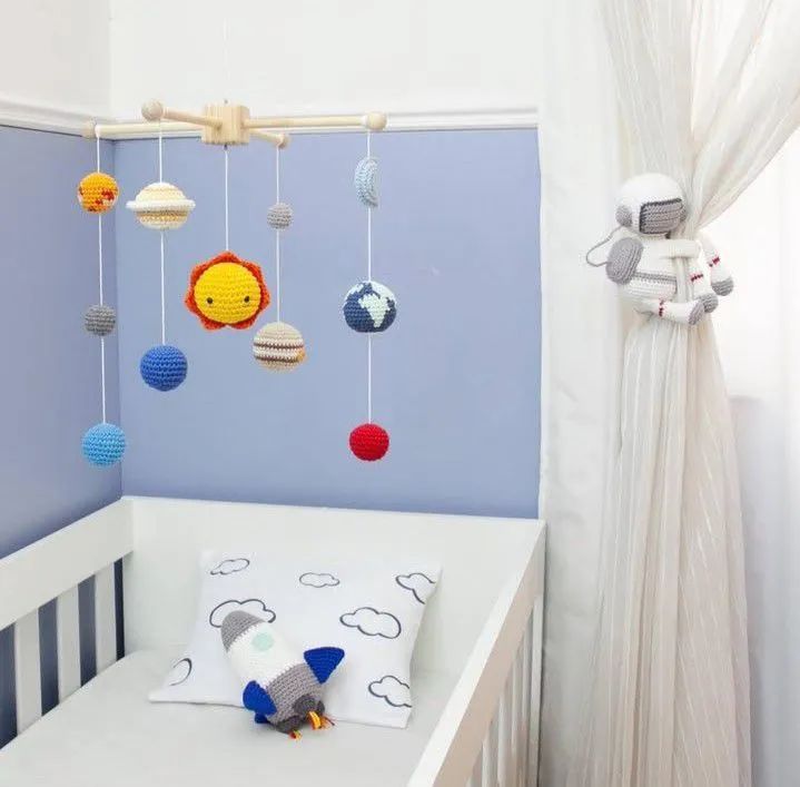Kit quartinho de Astronauta em crochê  - Foto 2