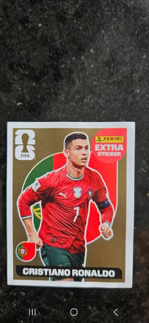 Cristiano Ronaldo Gold (Ouro) panini - Foto 3
