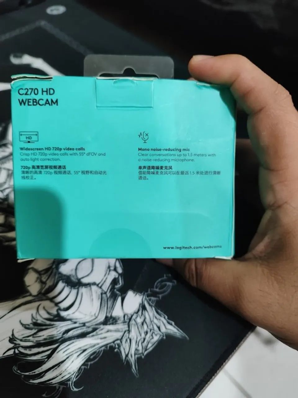 Webcam Logitech C270 HD 720p - Estado de Nova (Aberta só para teste) - Foto 4