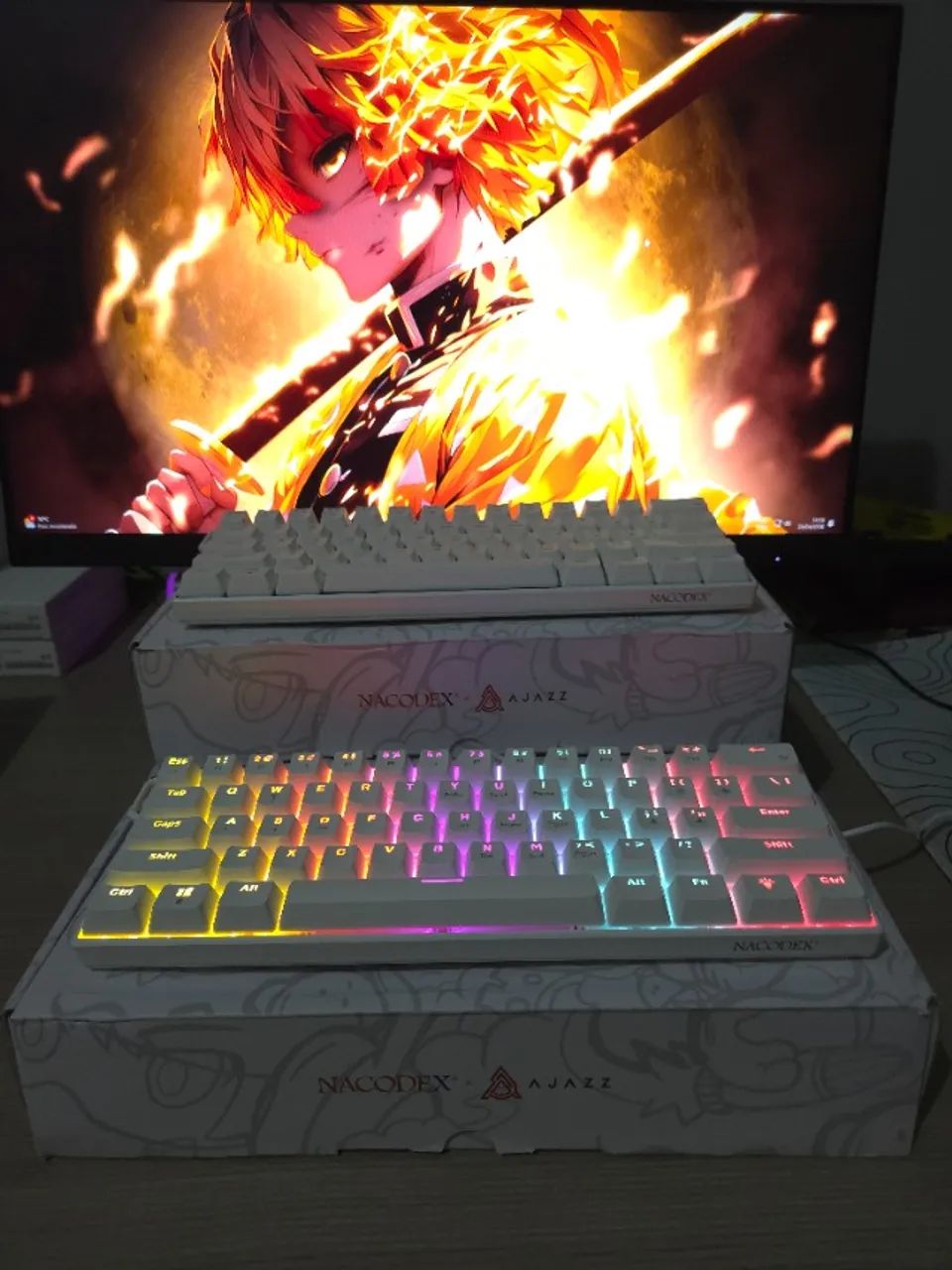 AJAZZ NK61 - Teclado Gamer Mecânico 60% com Red Switch - Foto 4