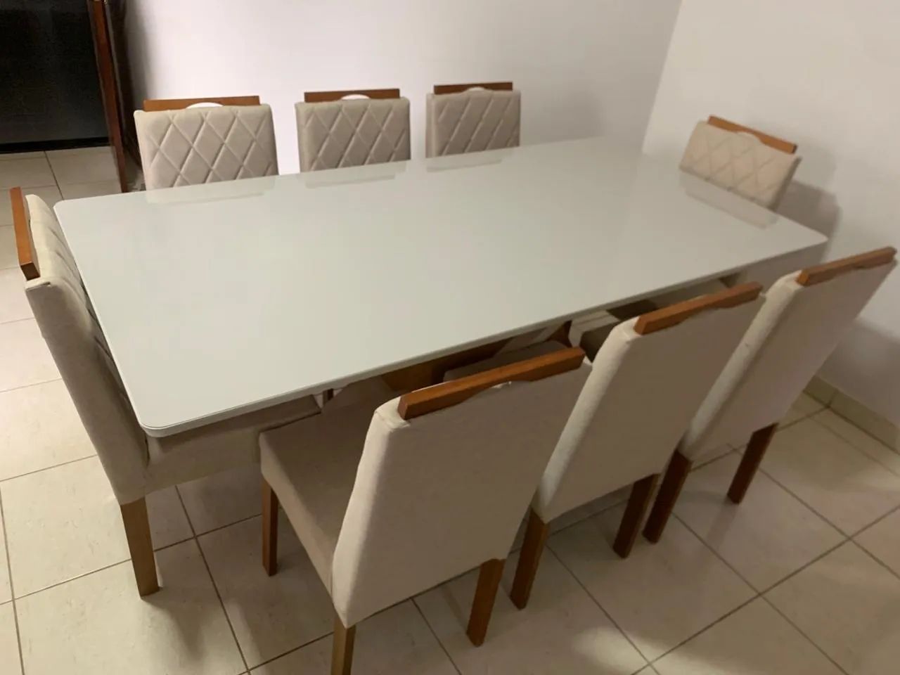 Mesa retangular de jantar madeira 