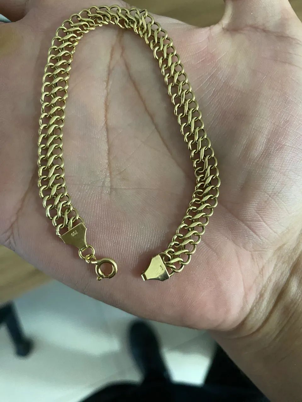 Ouro 18k pulseira lacraia  - Foto 2