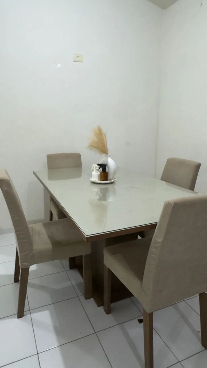 Mesa de jantar com 4 cadeiras - Seminova - Foto 5