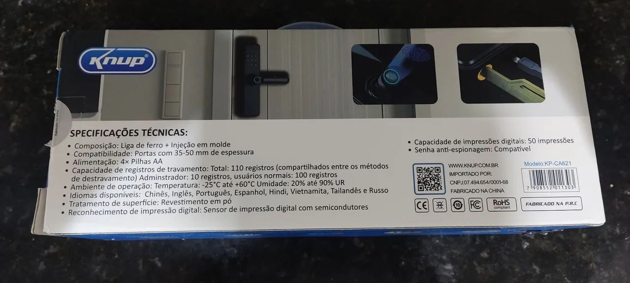 Fechadura digital inteligente com biometria e senha - Foto 2