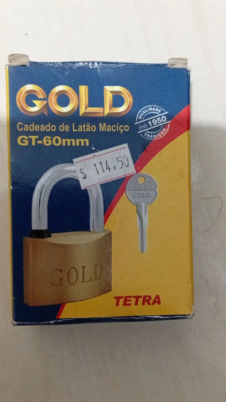 Cadeado Tetra n° 60 marca Gold R$ 114,00 - Foto 3