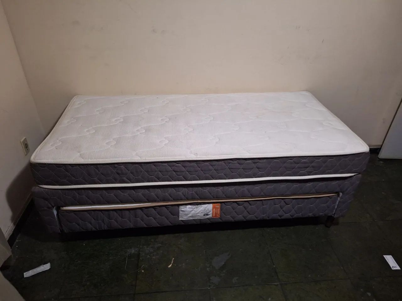 Cama box solteiro com cama auxiliar + 2 colchões de molas - Ecopremium - Foto 3