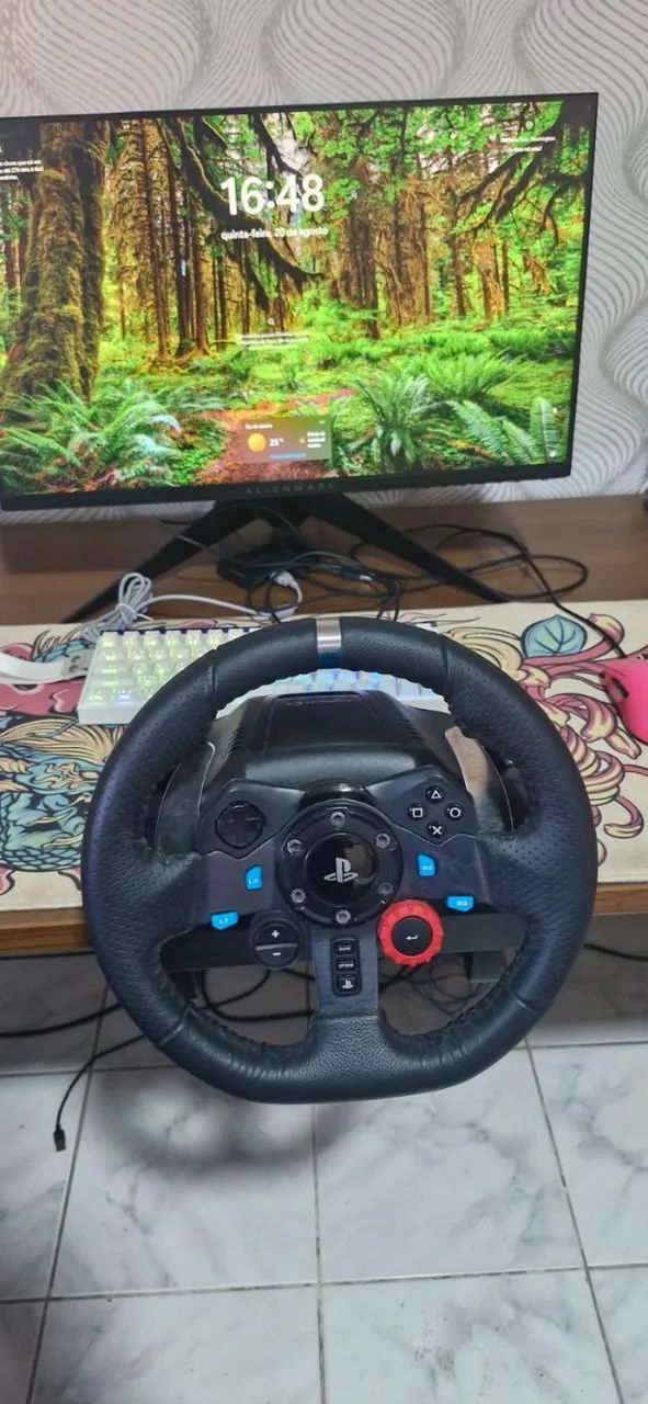 Volante Logitech G29 Driving Force para PS5, PS4, PS3 e PC  - Foto 2