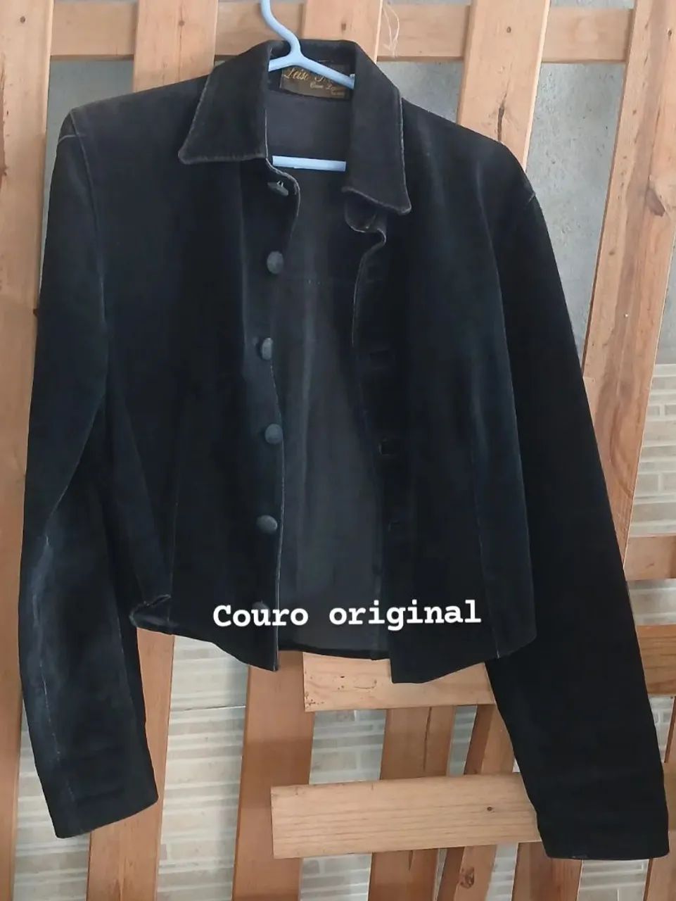 JAQUETA COURO ORIGINAL