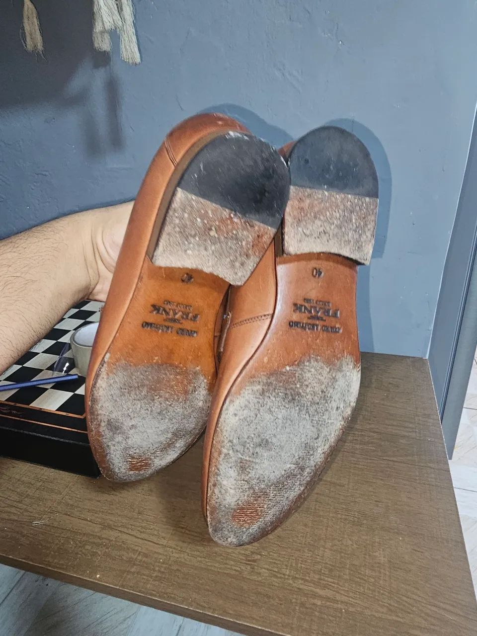 Sapato couro legítimo Frank estilo mocassim - Foto 4