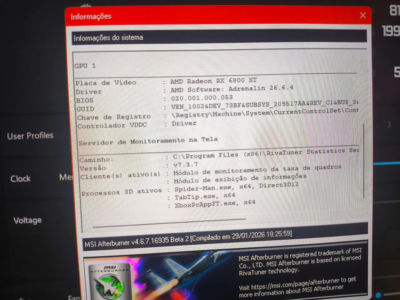 RX 6800 XT 16gb da lucbit funcionando perfeitamente  - Foto 3