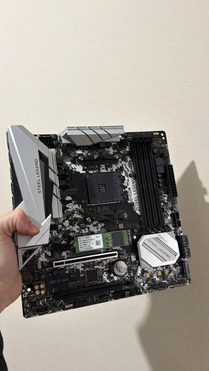 Placa mãe B450m Steel legend 