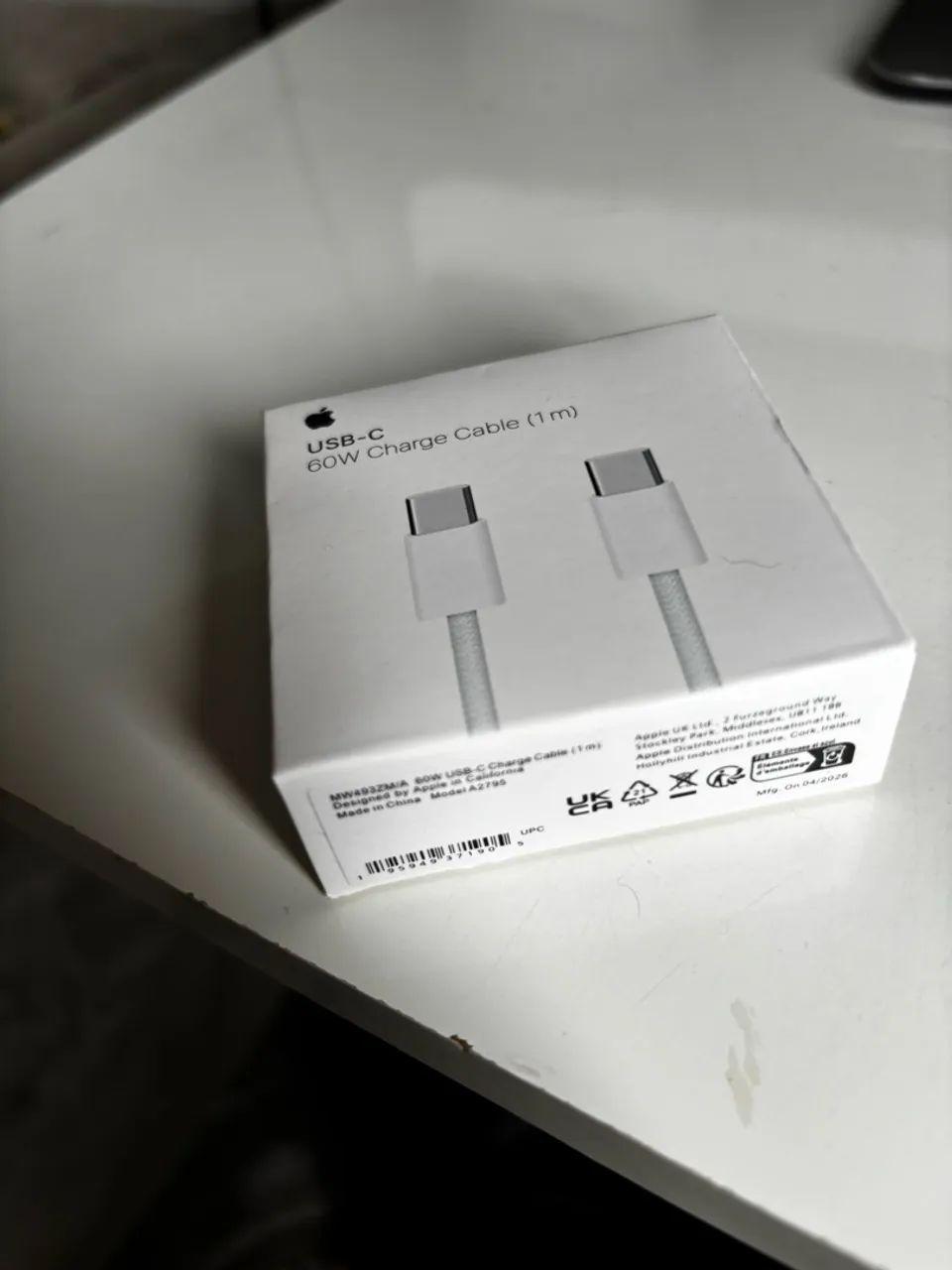 Cabo USB-C para Lightning Apple, 1 metro, Branco  - Foto 3