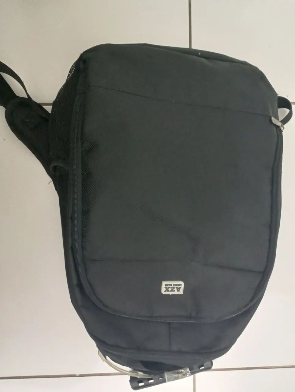 Mochila de viagem AZX preta - usada