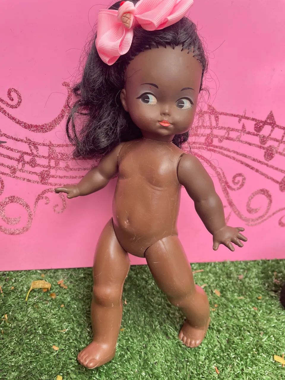Boneca antiga ternurinha negra rara - Foto 5