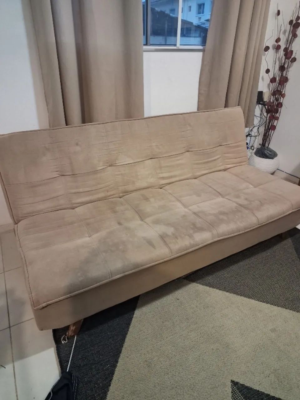 Sofá-cama reclinável com 3 lugares - Foto 2