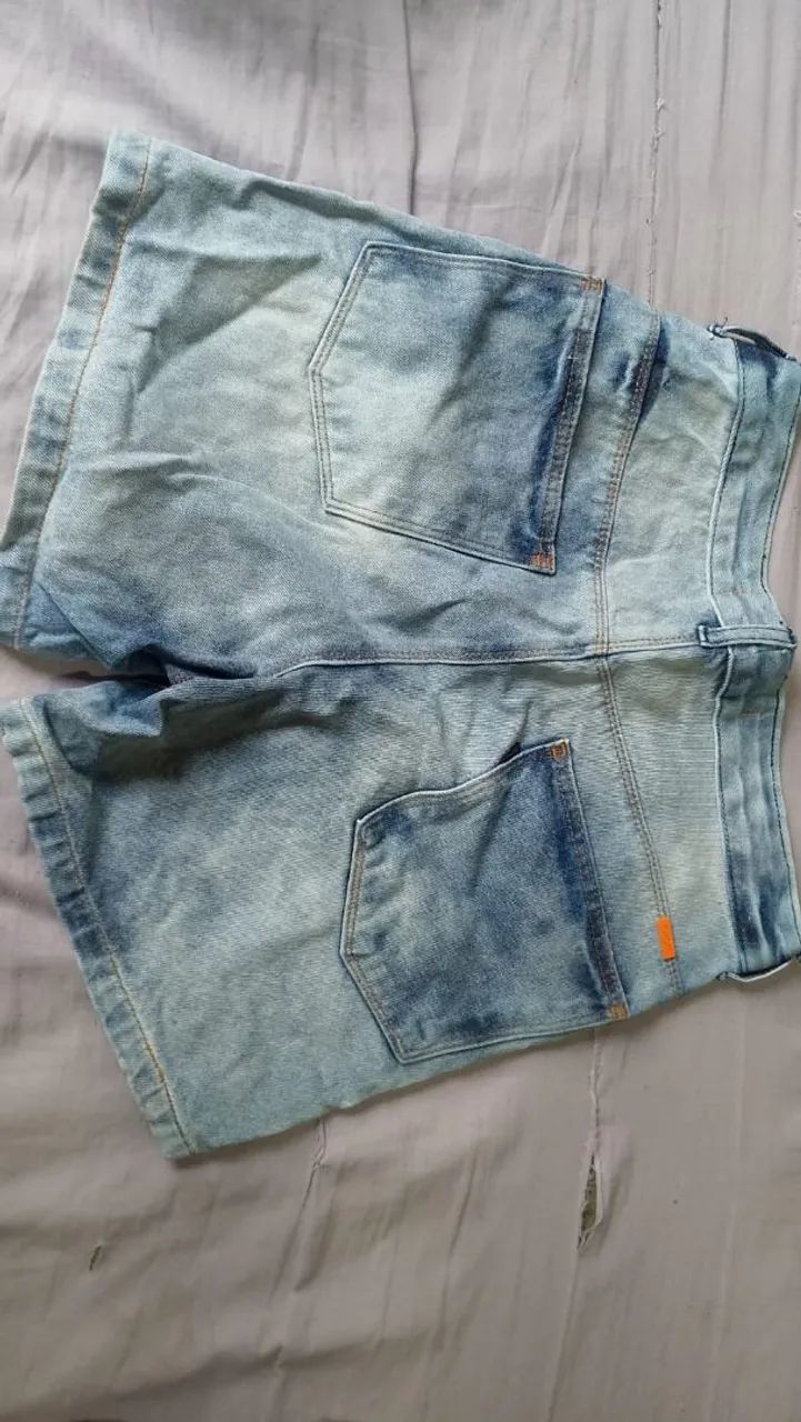 Short jeans feminina FROM - Foto 2