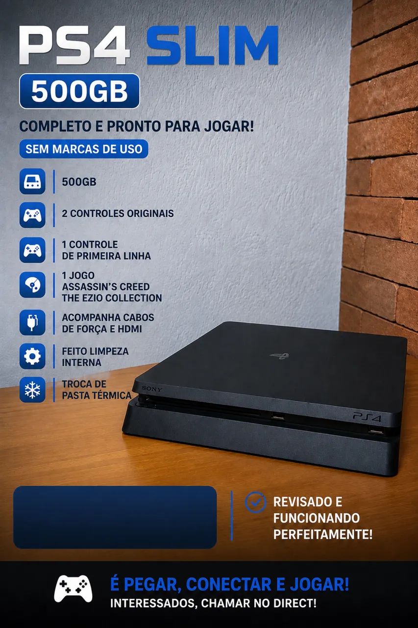 Ps4 Slim Completo  - Foto 2