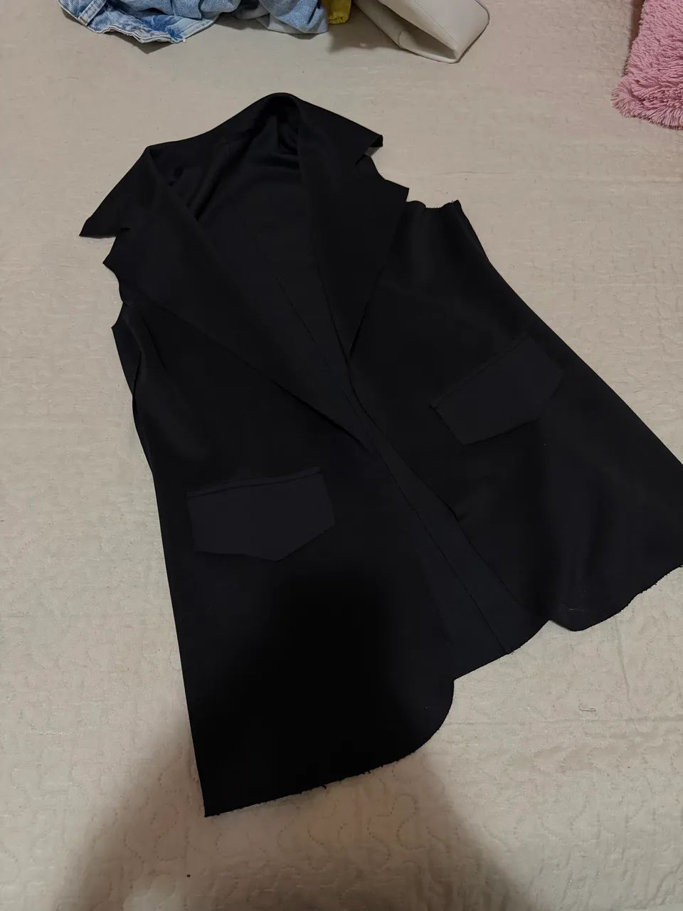 Colete alfaiataria preto 