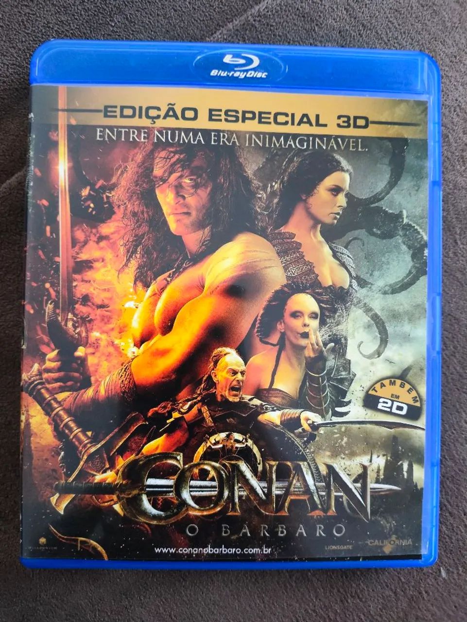 Blu Ray Conan O Bárbaro 2D/3D