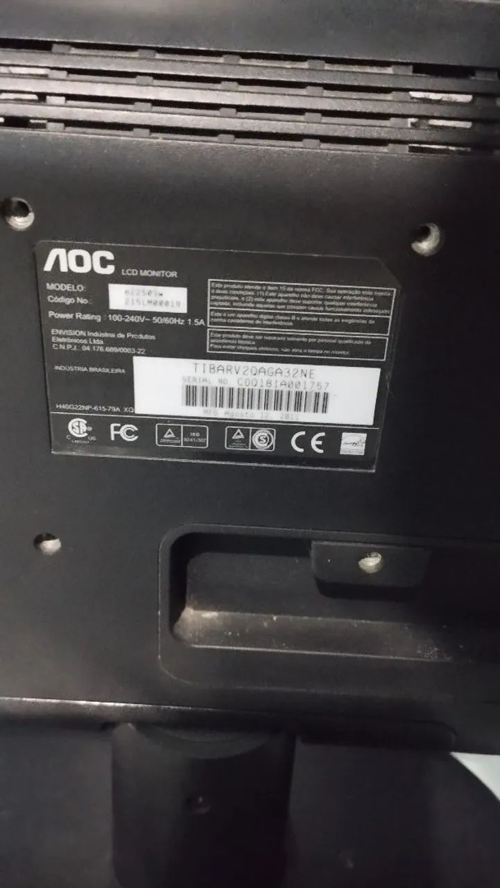 Monitor AOC 21'' (Defeito na tela) - Foto 5
