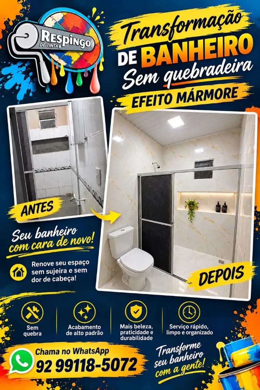 Transforme seu Banheiro sem quebradeira 