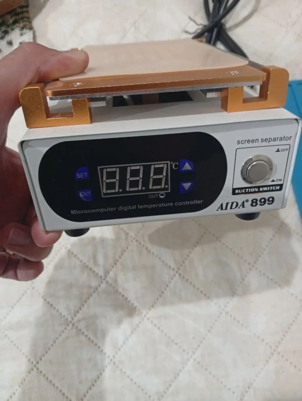 Separado de tela e manta anti estática 