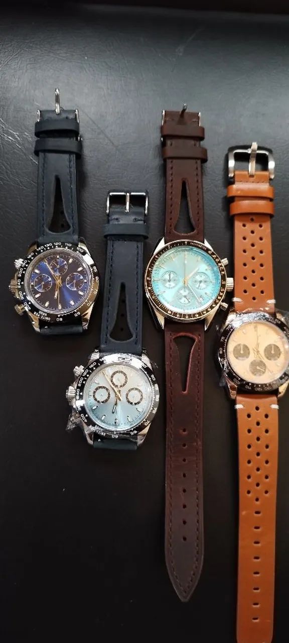 Relógio Cronógrafo Safira Máquina Seiko - Foto 5