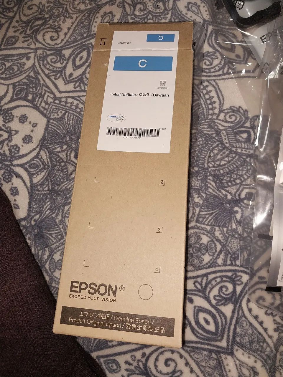 BOLSA DE TINTA EPSON AZUL  - Foto 2