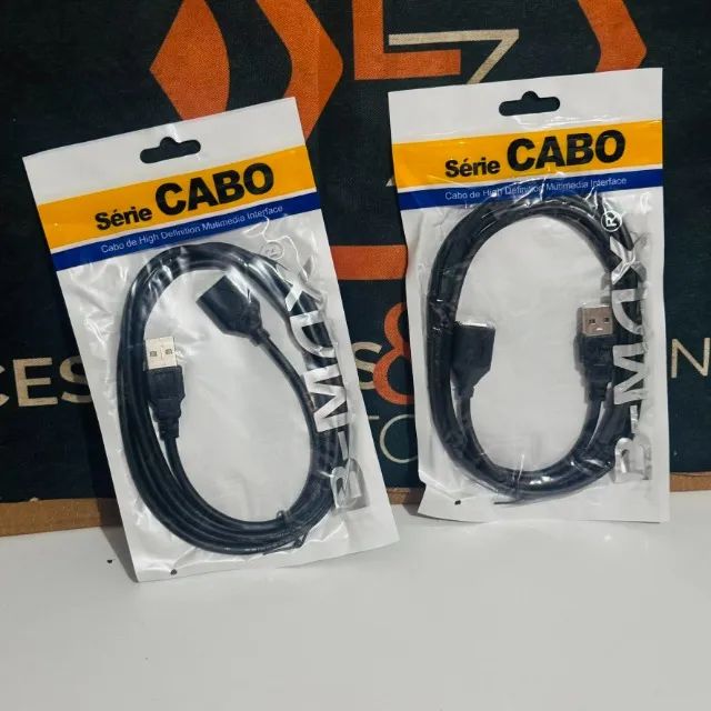 Cabo Extensão USB macho USB fêmea