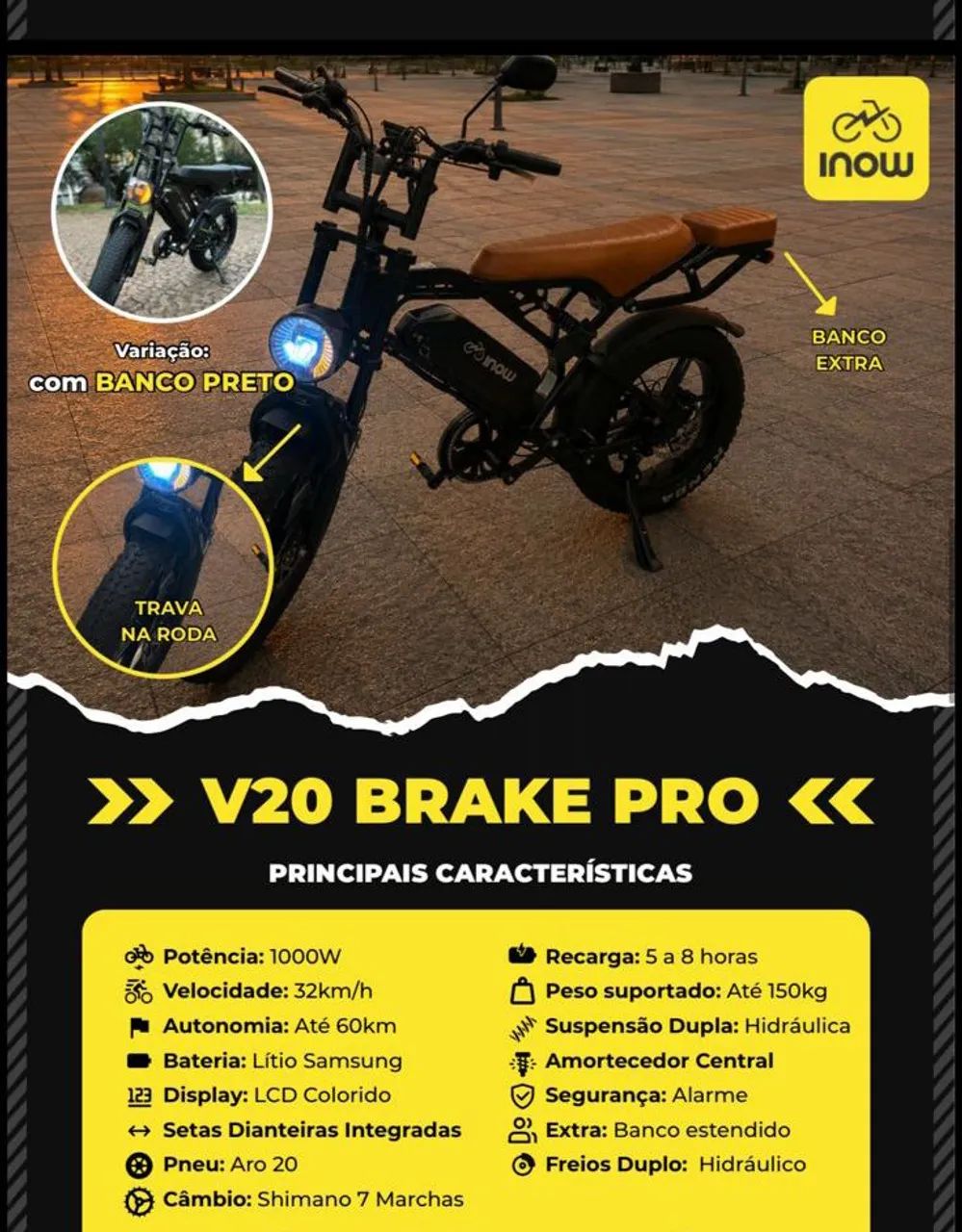 Bicicleta elétrica Inow - Foto 5