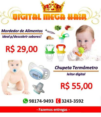 Chupeta bico alimentos frutas, papinha, bebe mordedor