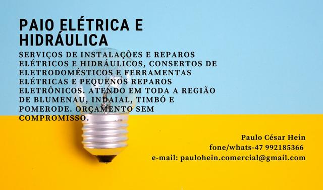 Eletricista, hidráulica, inversor de frequência, painel elétrico, portão eletrônico
