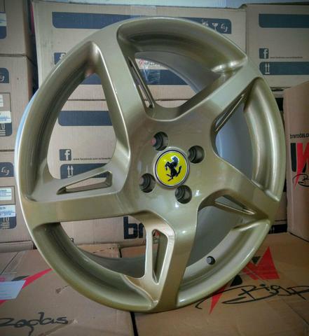 Rodas BRW 1110 Réplica Ferrari cor bronze aro 17 novas