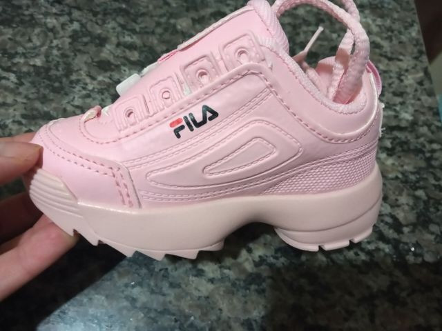 tenis fila infantil feminino rosa
