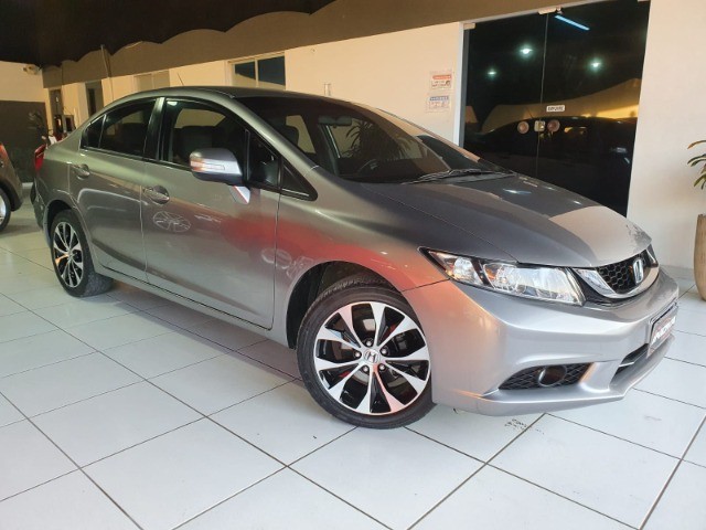 LINDO HONDA CIVIC LXR 2.0 AUTOMÁTICO 2016 CINZA IMPECÁVEL !!!!