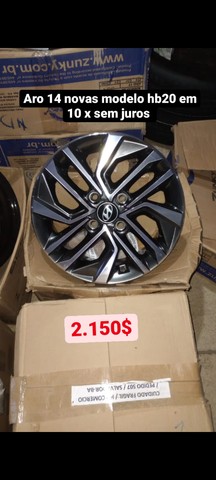 Rodas 14 15 17 18 20 novas na caixa em 10 x sem juros - Foto 7
