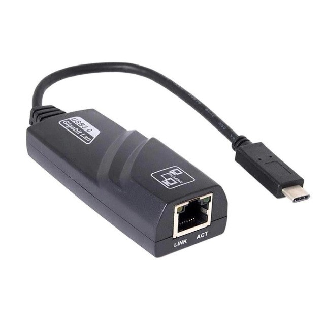 Cabo Adaptador De Rede Usb-C Type X Rj45 10/100/1000mbps Gigabit KP-AD103 - Foto 3
