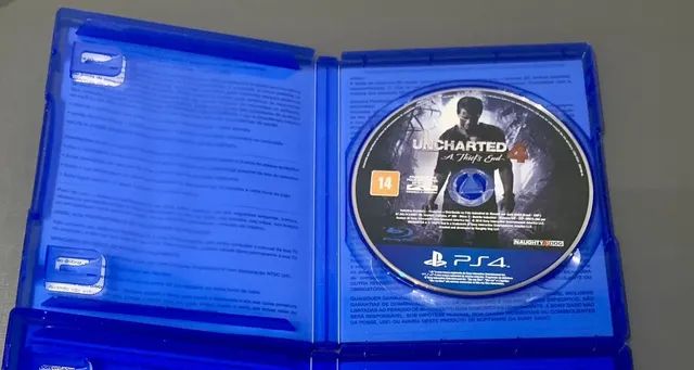 Jogo Uncharted 4 p/ PlayStation 4. Mídia Física. Ótimo Estado