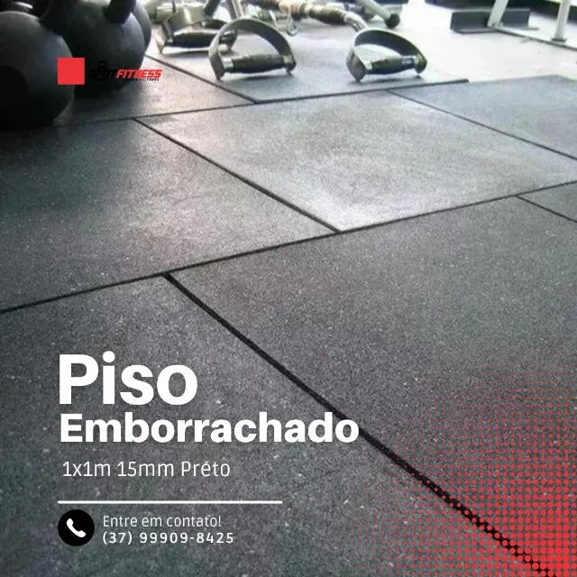 Placas de Pisos Emborrachado 1X1 15mm