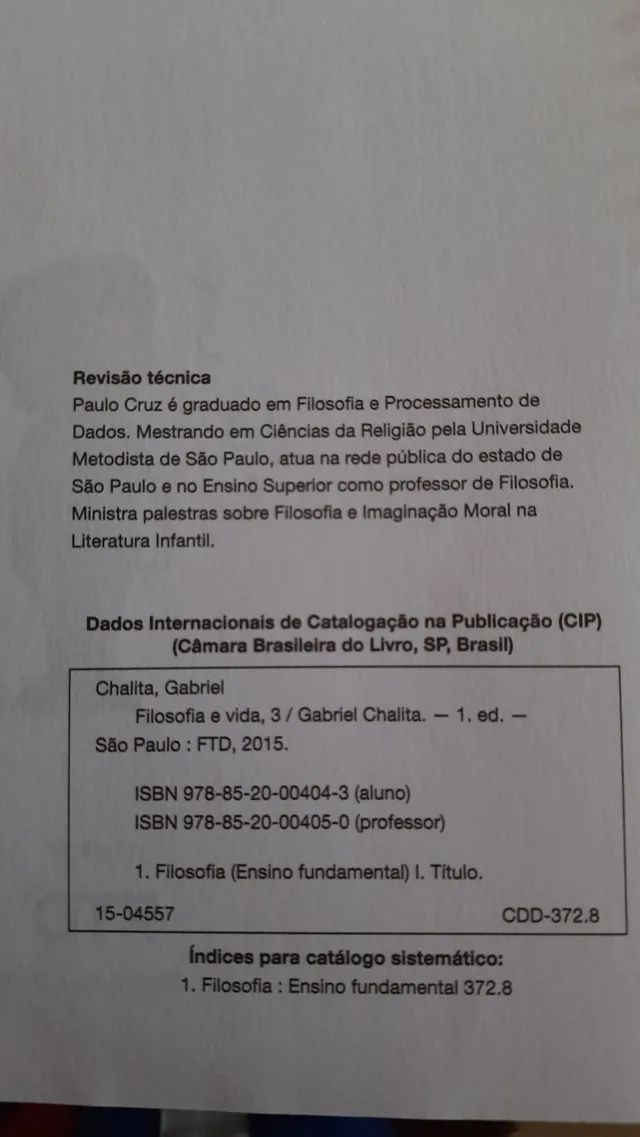 FTD Filosofia e Vida 3 ano Gabriel Chalita - Foto 2