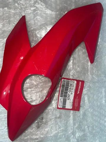 Carenagem farol lateral Moto Titan 160 2016 a 2021 Vermelha lado esquerdo original honda