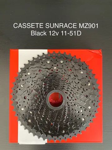 Cassete 12v Sunrace 11-51T MZ901 Black - Ciclismo - Bandeirantes