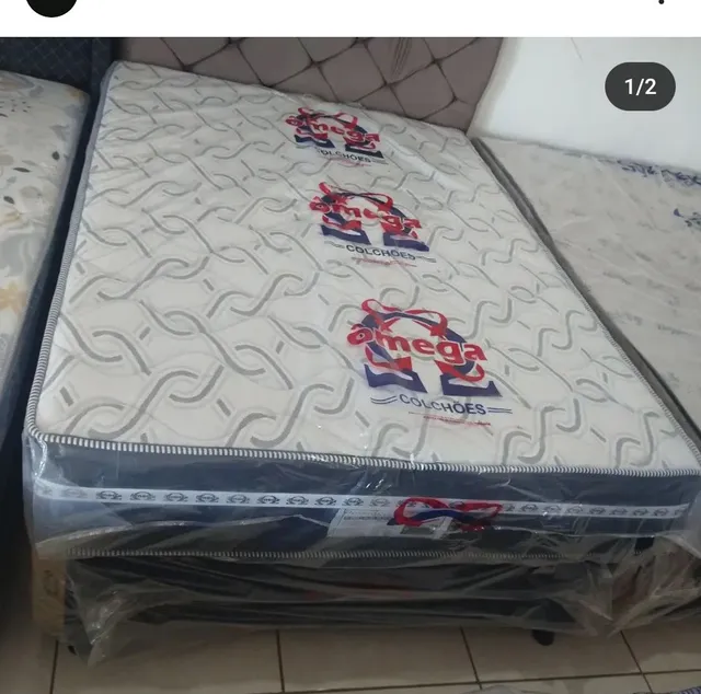 CAMA E COLCHÃO MOLAS ENSACADAS QUEEN ,NOVO