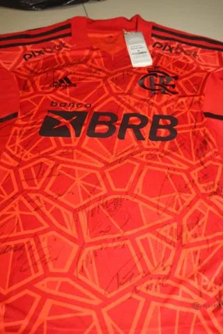 CAMISA FLAMENGO – GOLEIRO SANTOS – LIBERTADORES 2022- FLA 3 X 1 TALLERES –  AUTOGRAFADO PELO ELENCO – Play For a Cause