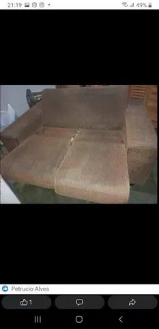 CONJUNTO DE SOFÁS RETRÁTIL (LEIA O ANÚNCIO) - Foto 3